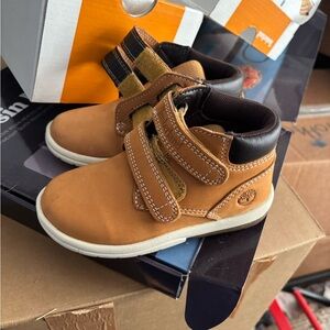 Timberland Kids Brown Strap Boots